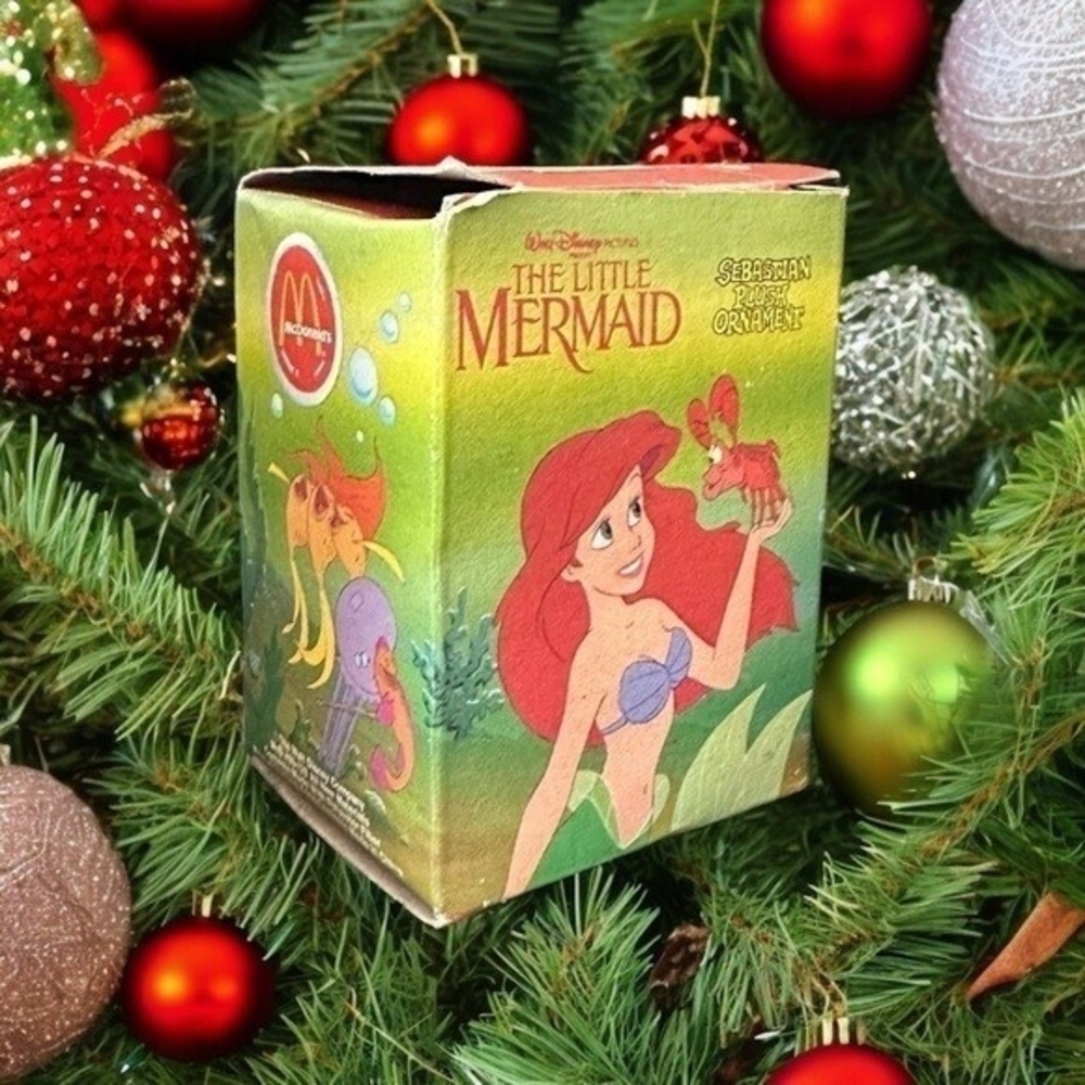 1989 Disney McDonald's The Little Mermaid Sebastian Christmas Ornament NIB - Picture 2 of 6
